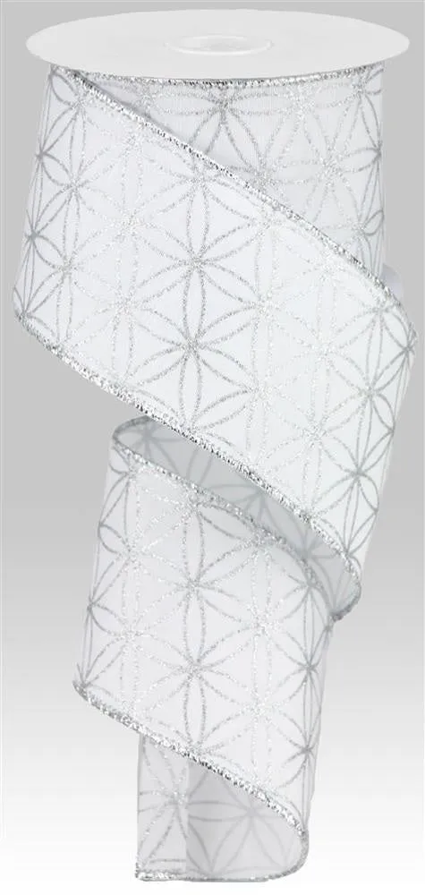 10 Yards of Faux Dupioni Ribbon with Seamless Stars