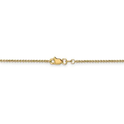 14KT GOLD 1.4MM CABLE CHAIN NECKLACE - 5 LENGTHS
