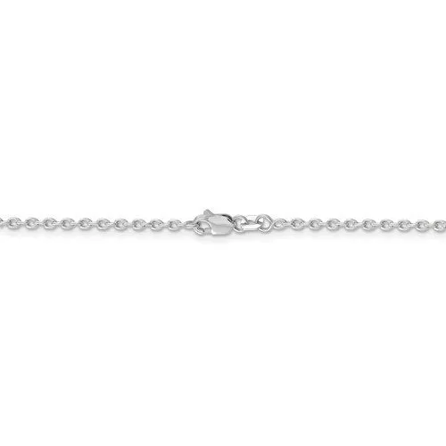 14KT Gold 2MM Round Open Cable Link Chain Necklace - 4 Lengths