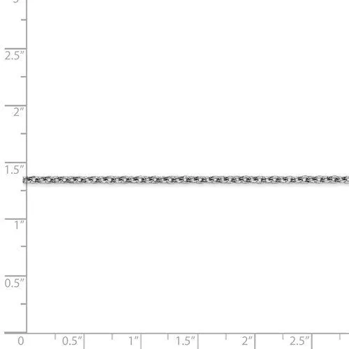 14KT Gold 2MM Round Open Cable Link Chain Necklace - 4 Lengths