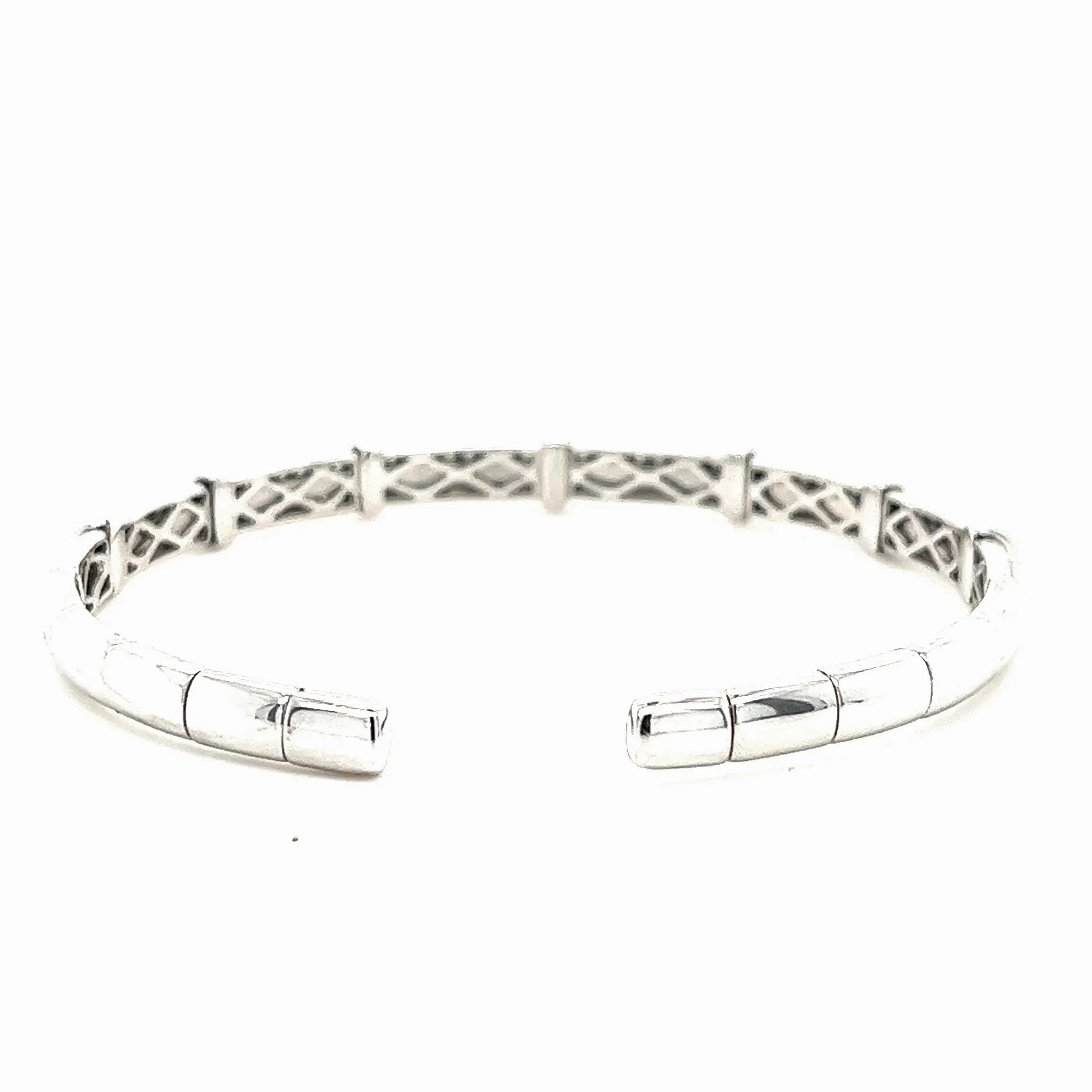 18K White Gold Bracelet with Diamonds