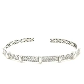 18K White Gold Bracelet with Diamonds