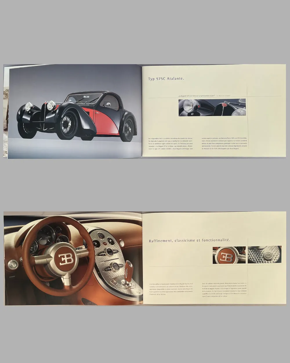 2003 Bugatti Veyron 16.4 factory sales brochure / press release