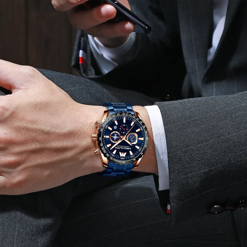8212M | Quartz Men Watch | Stainless Steel Band