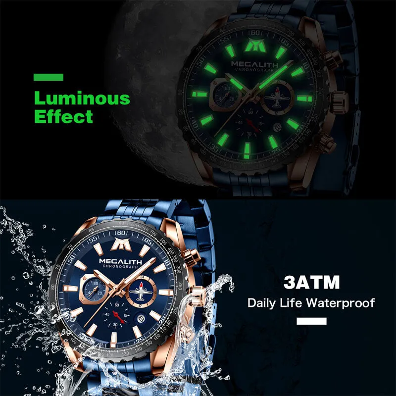 8212M | Quartz Men Watch | Stainless Steel Band