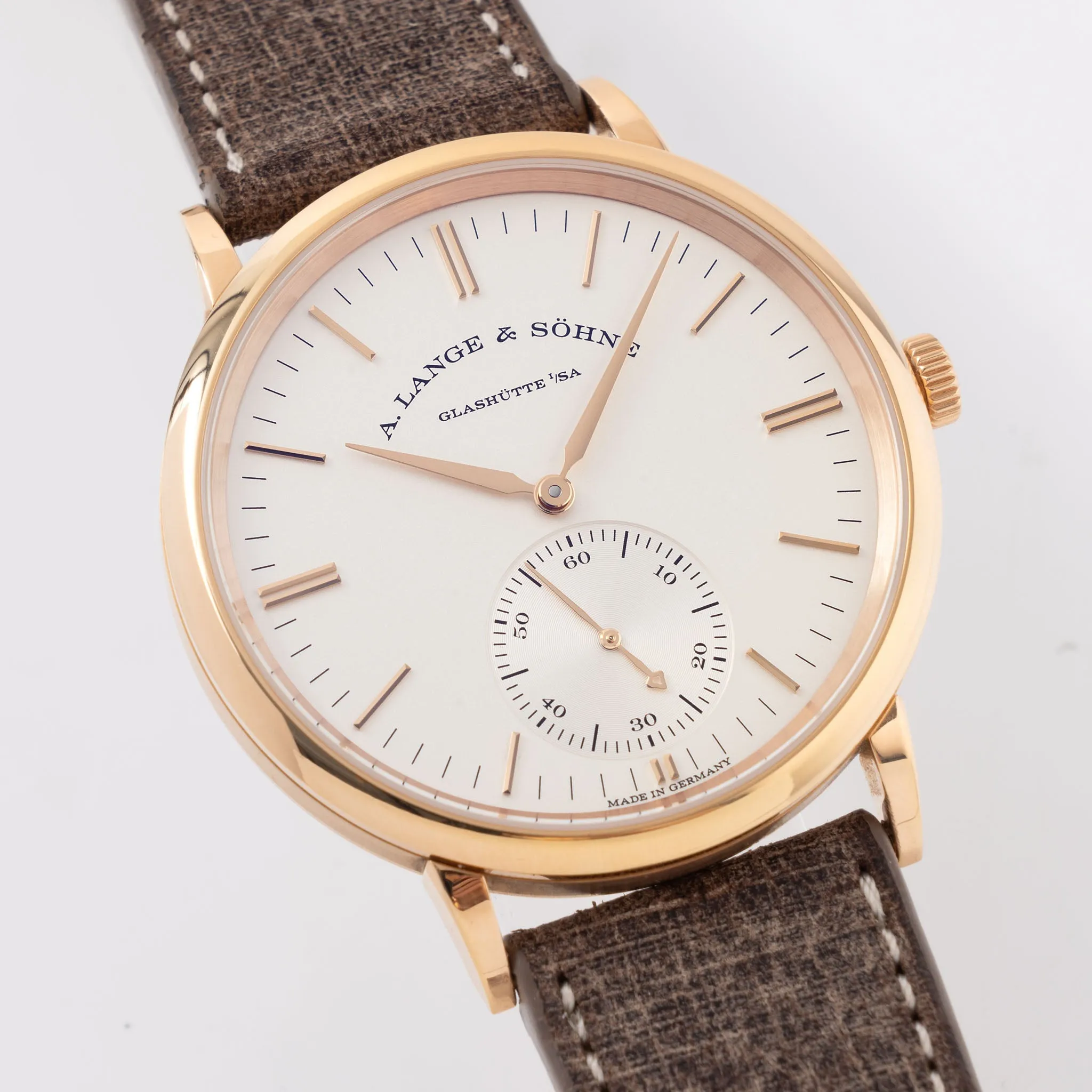 A. Lange & Söhne Saxonia Automatic 380.033 18k Rose gold full set