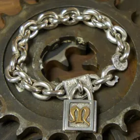 Alphabet padlock Bracelet