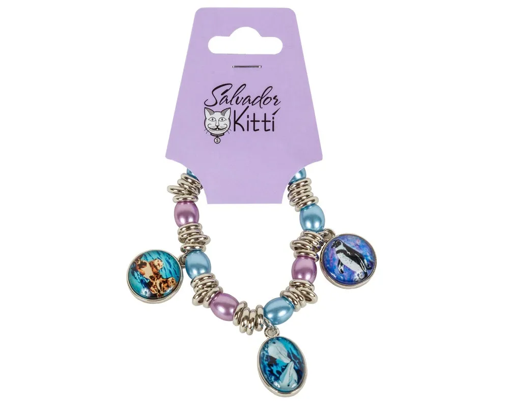 Animal Charm Bracelet Set of Two