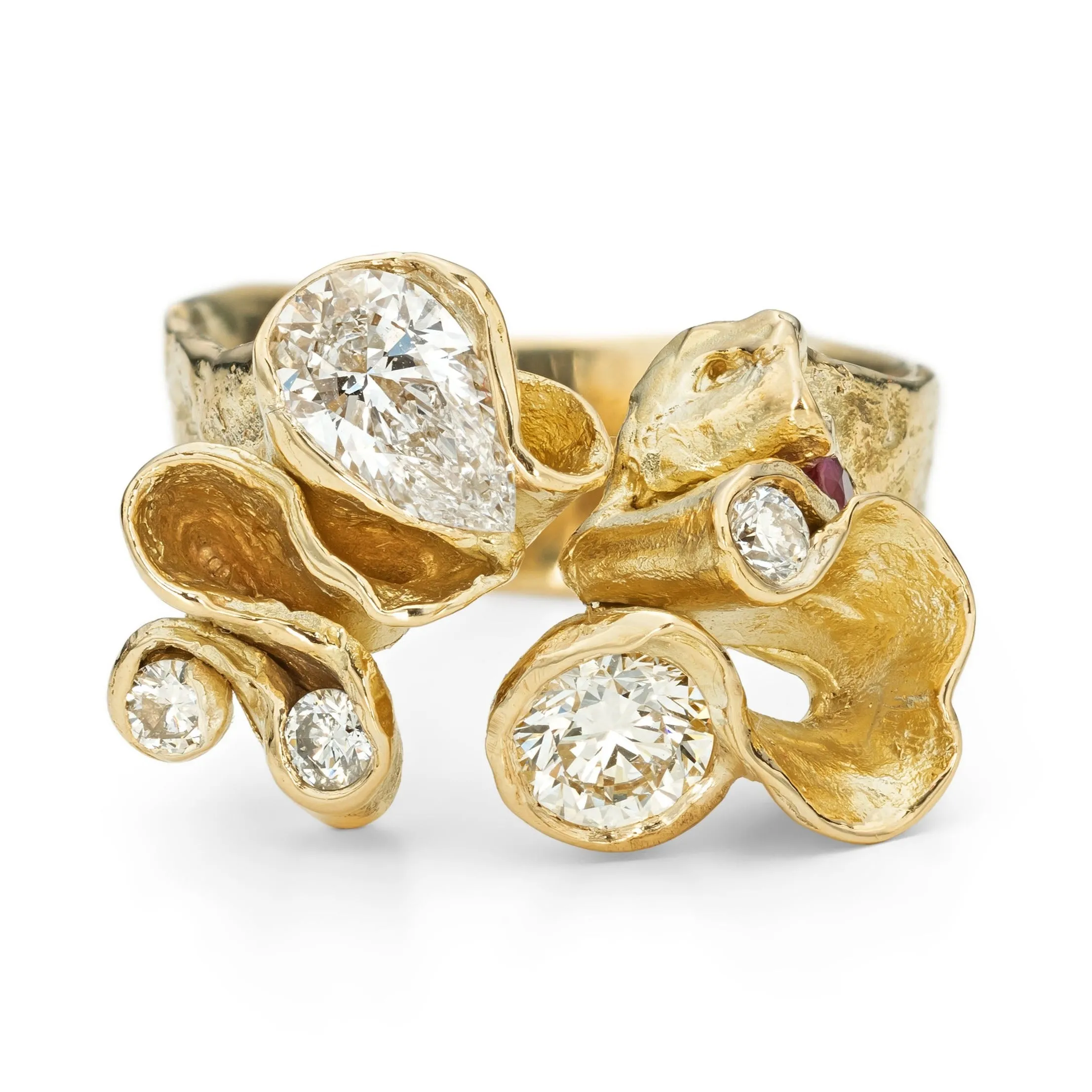 Bespoke Crested Kelp Ring