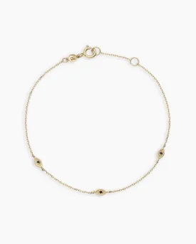 Black Onyx Evil Eye Bracelet
