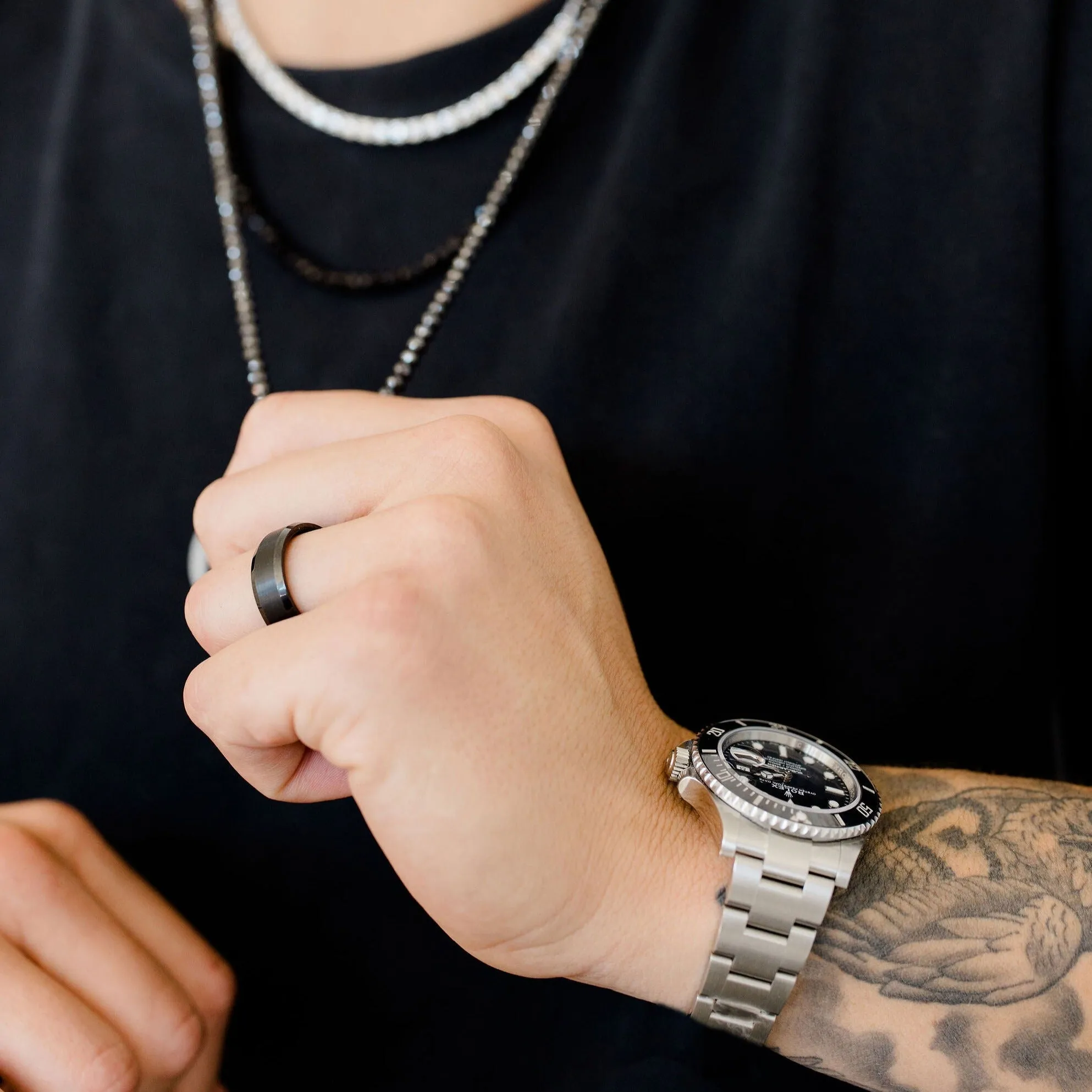 Black Tungsten Band