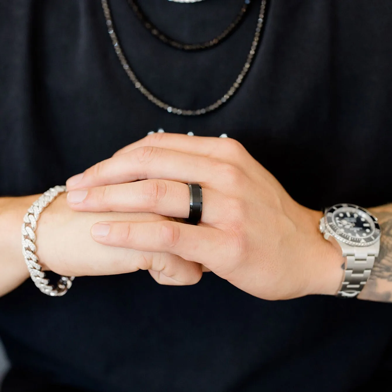 Black Tungsten Band