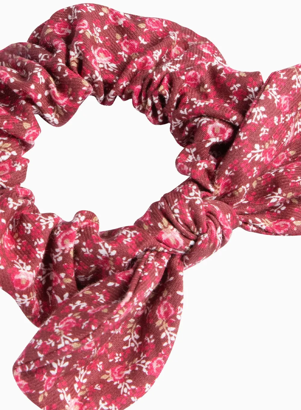 Bow Scrunchie in Red Bonnie