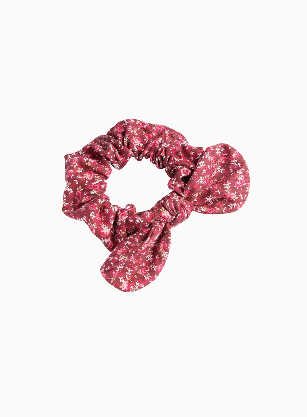Bow Scrunchie in Red Bonnie
