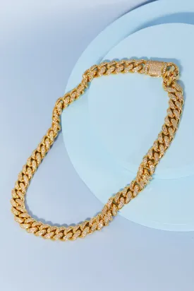 Brass Curb Chain Necklace