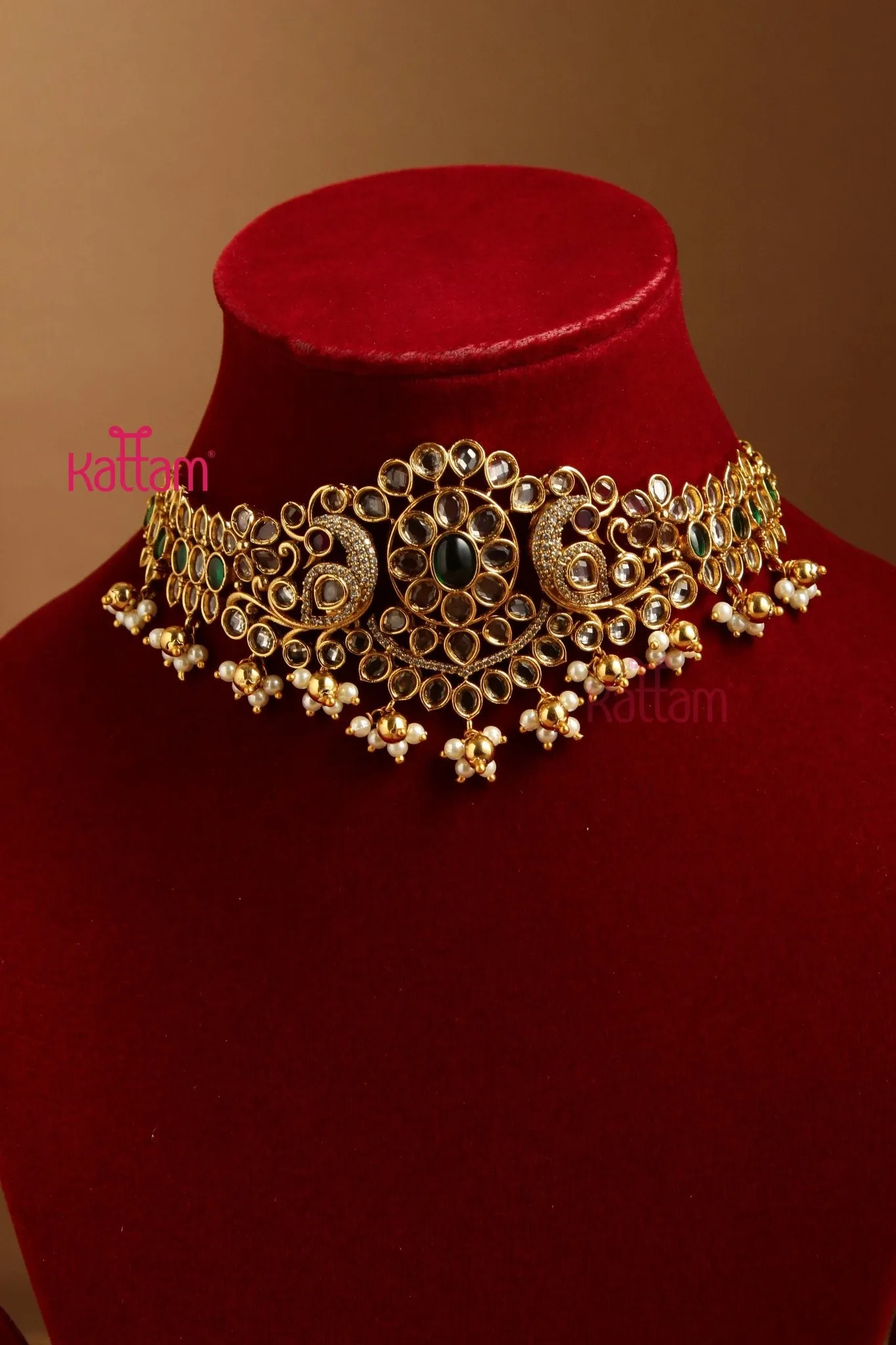 Bridal Antique Peacock Choker