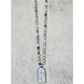 Buddha 65 Necklace in Picasso Jasper
