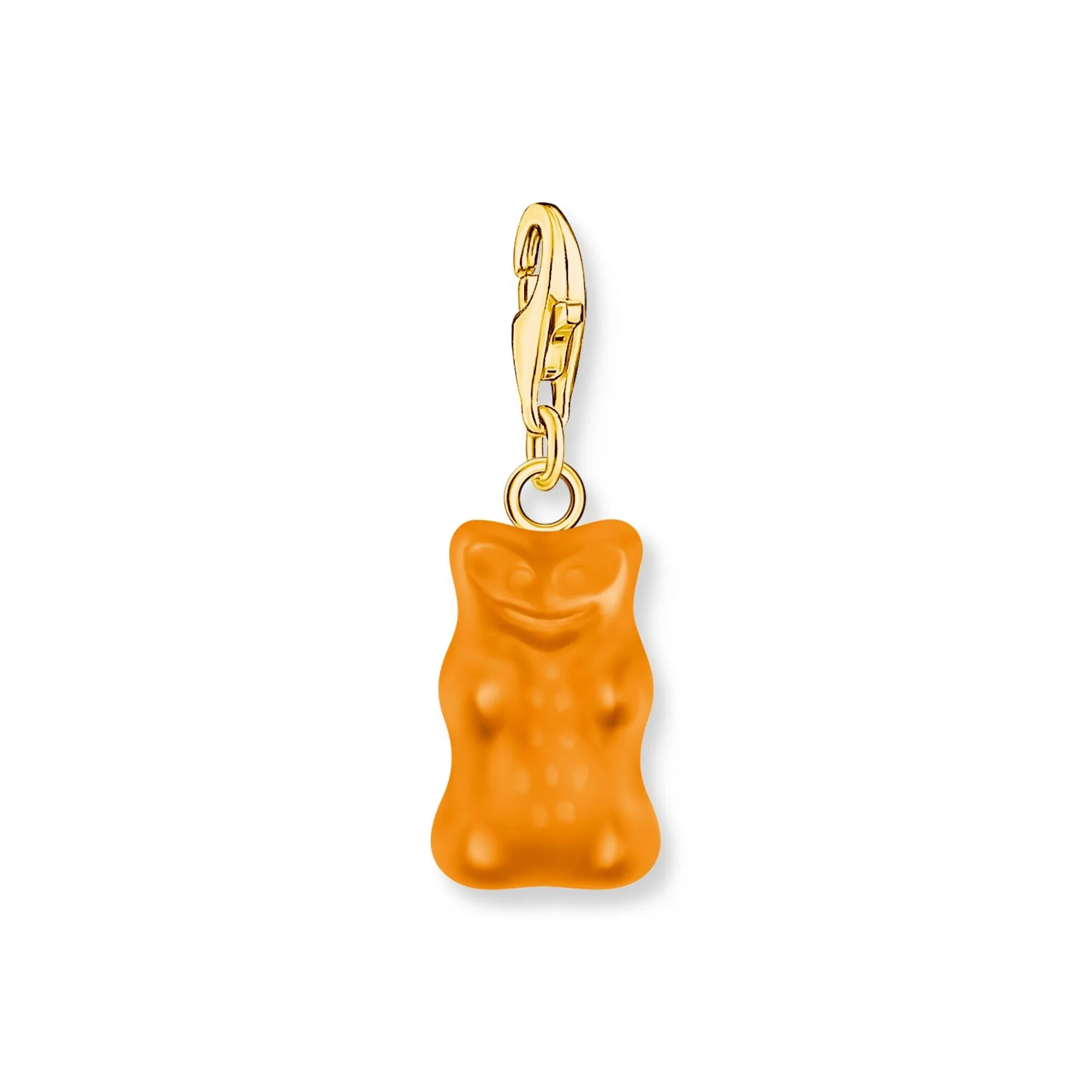 Charm pendant goldbears in orange