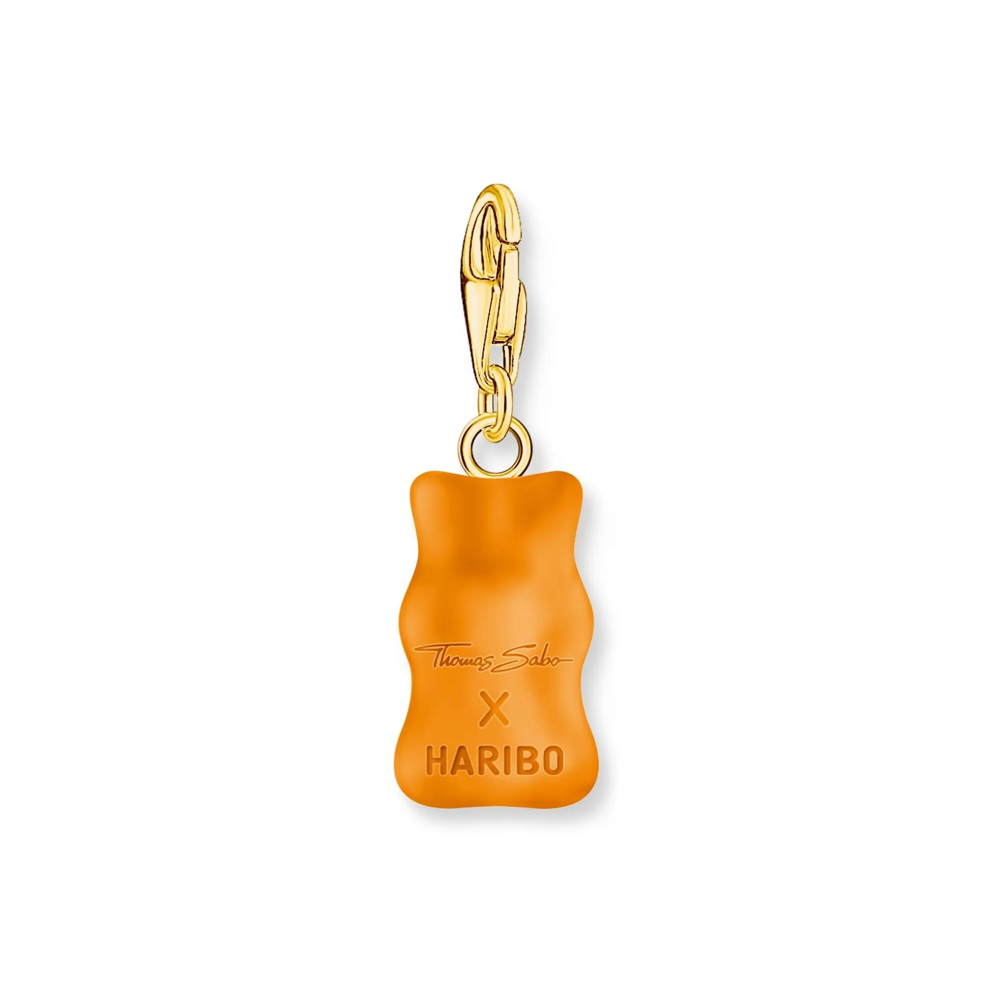 Charm pendant goldbears in orange