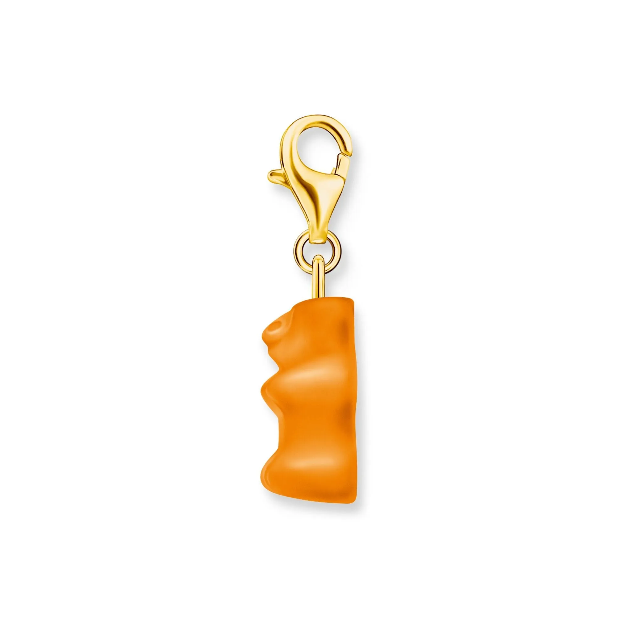 Charm pendant goldbears in orange