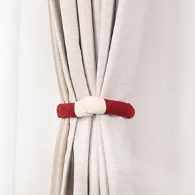 Christmas Curtain Buckle Clips Santa Claus Forest Old Man Faceless Doll