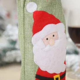 Christmas Red Wine Bottle Decor Set Santa Claus Bottles Cover Xmas Decor