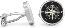 Compass Cufflinks Nautical Map Cuff Links