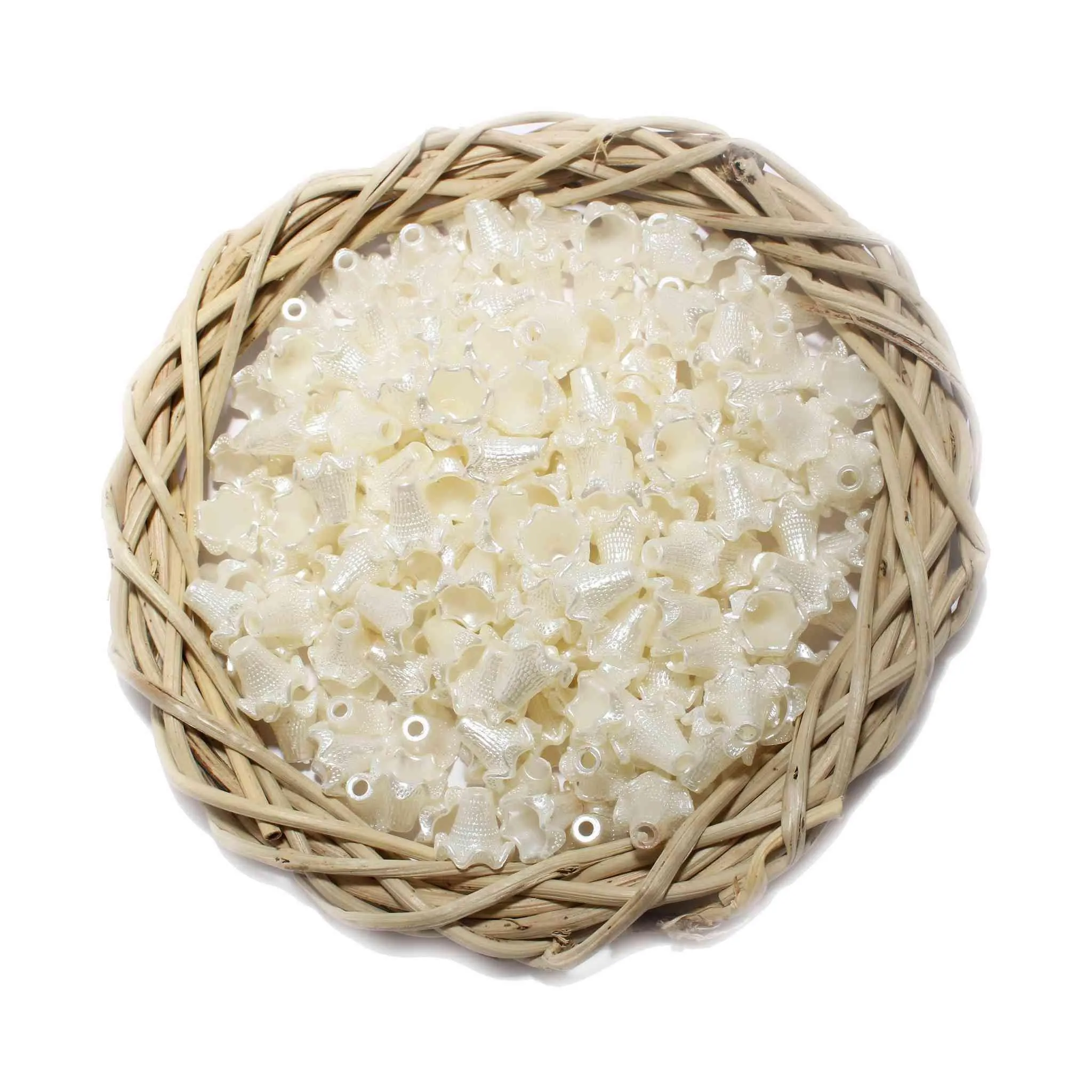 Cone shaped ABS Cap Beads for Craft, Trousseau Packing or Decoration, 10mm - 11611
