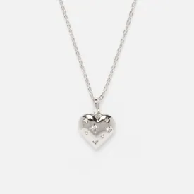 Cosmic Heart Pendant Necklace