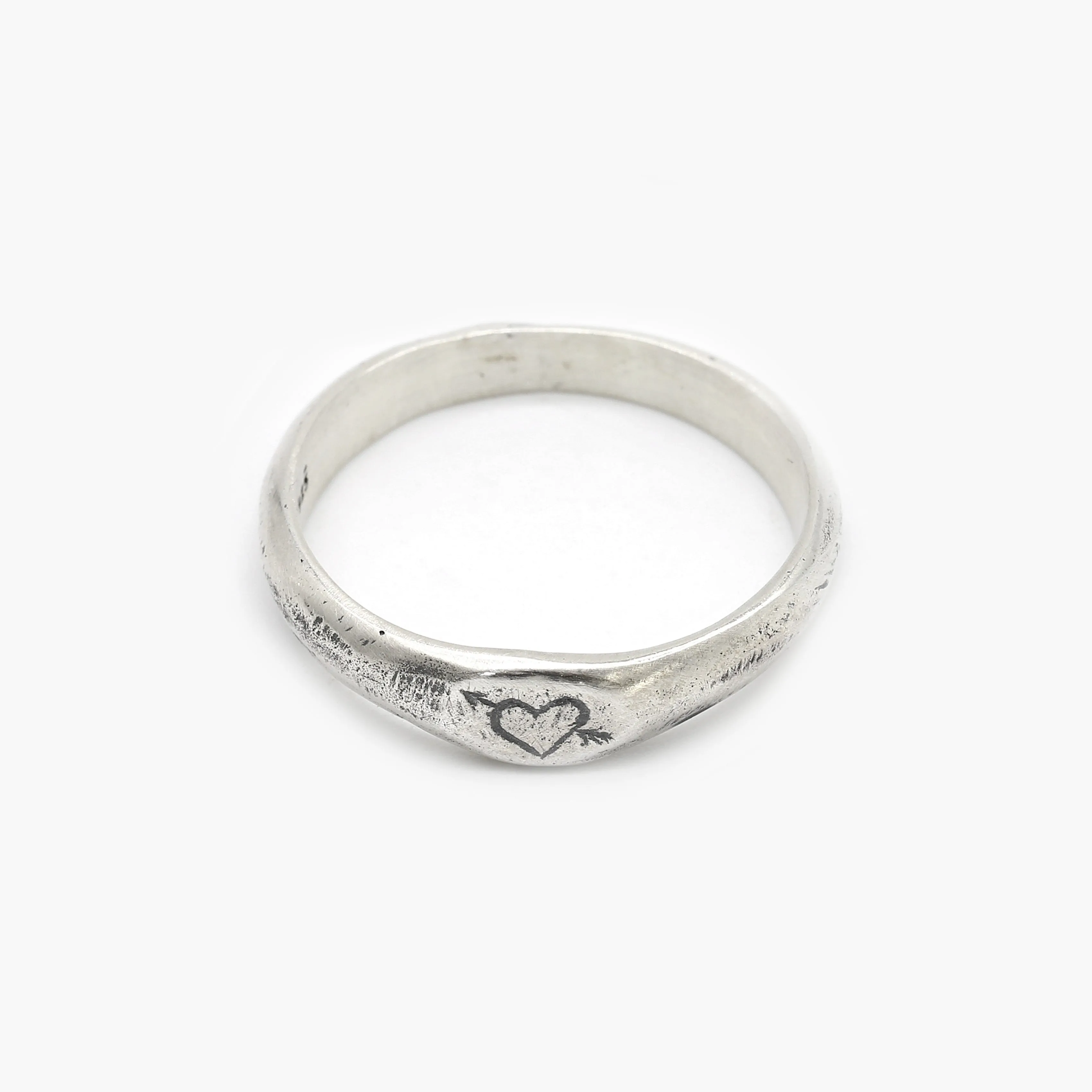 Cupid Sterling Silver Ring Band