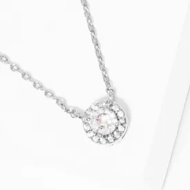 CZ Gold Dipped Stone Necklace