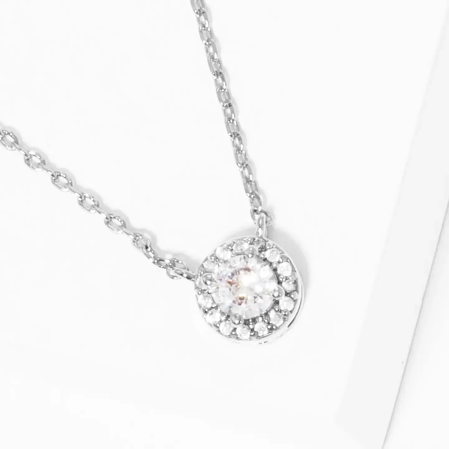 CZ Gold Dipped Stone Necklace