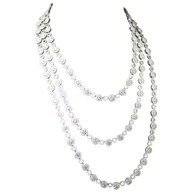 DIAMOND 18 Karat White Gold Necklace