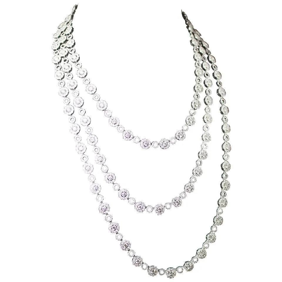 DIAMOND 18 Karat White Gold Necklace