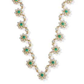 Diamond Flower Necklace