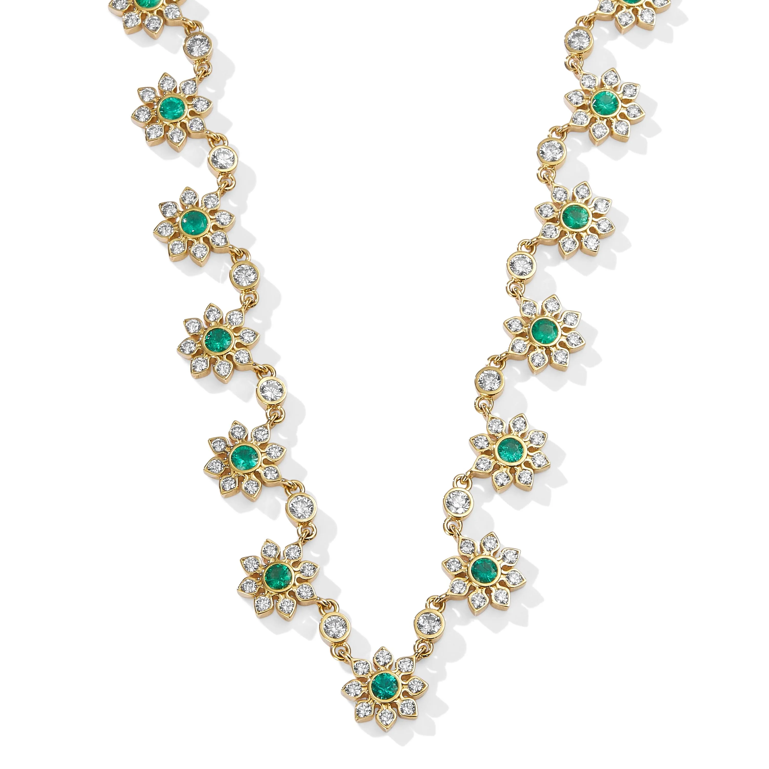 Diamond Flower Necklace