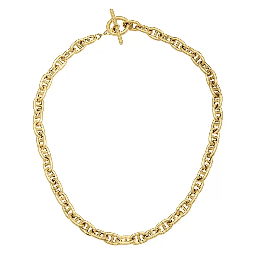 Divided Oval Link Necklace