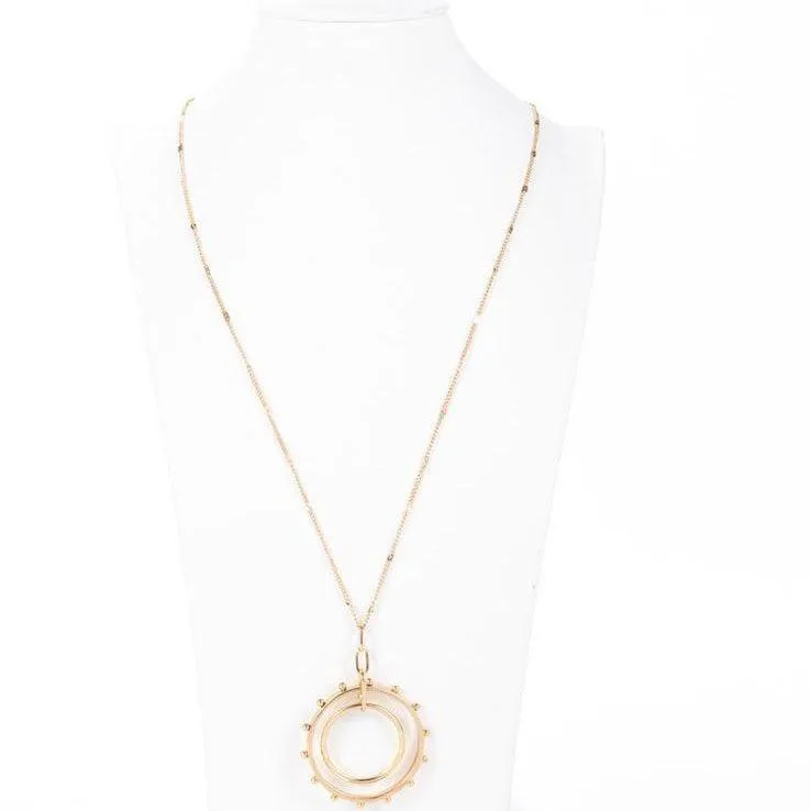 Dotti Dotted Long Circle Necklace