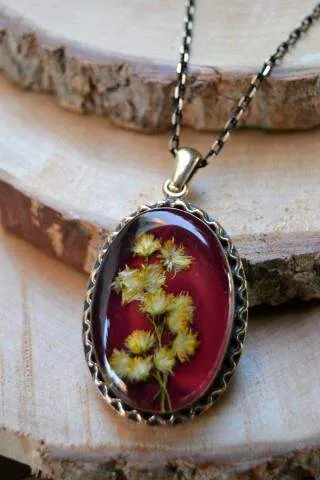 Dry Flower Women's Necklace
