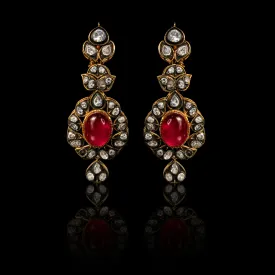 Earrings in Chetum and Polkies