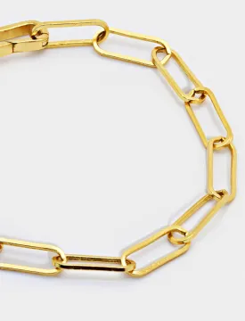 ESSENTIAL Large Paperclip Link Chain Bracelet | 18K Gold Over Sterling Silver