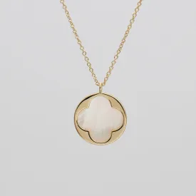 Faith Four Leaf Clover Opal Necklace