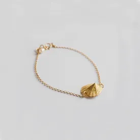 Favourite limpet - charm bracelet - silver 925 - gold plated
