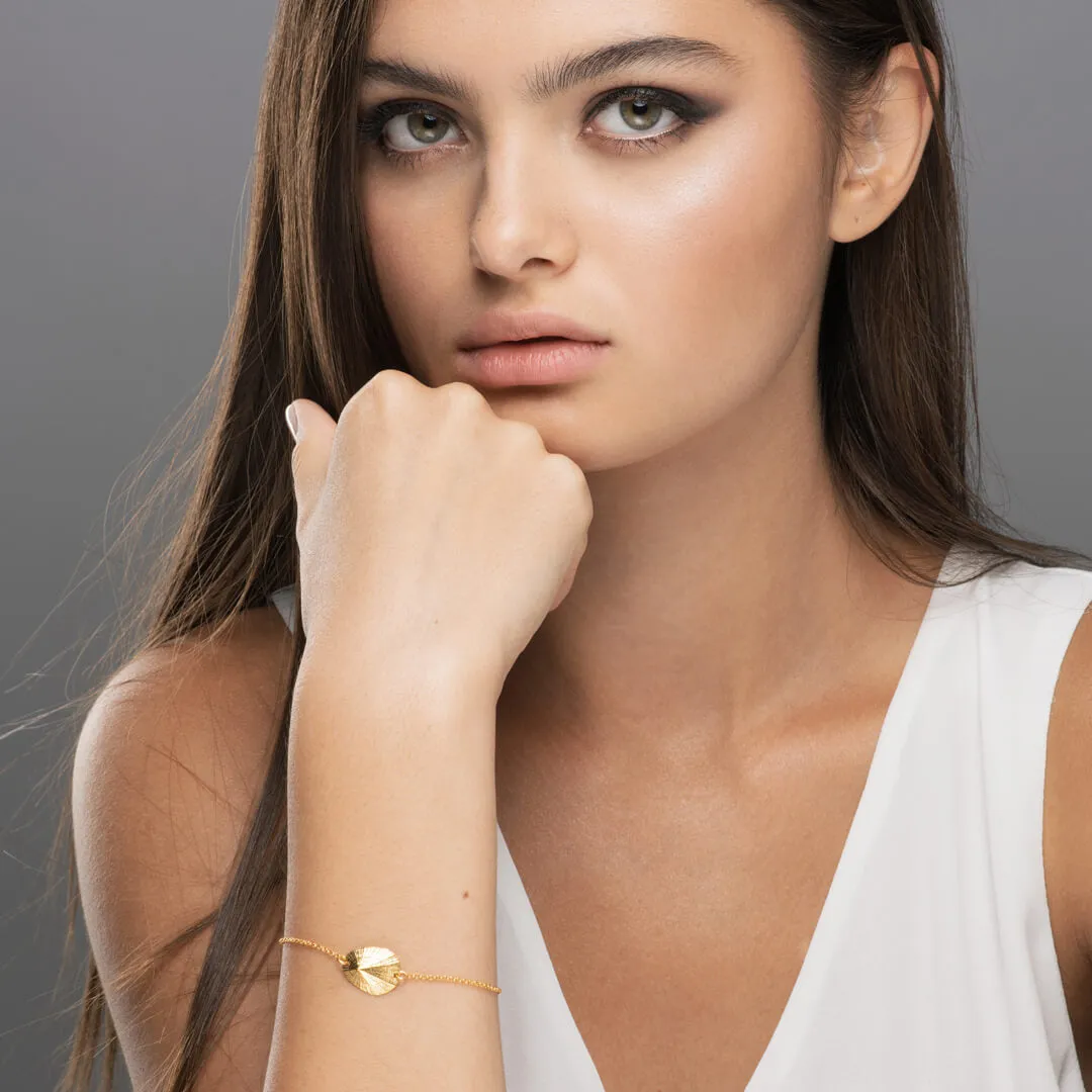 Favourite limpet - charm bracelet - silver 925 - gold plated