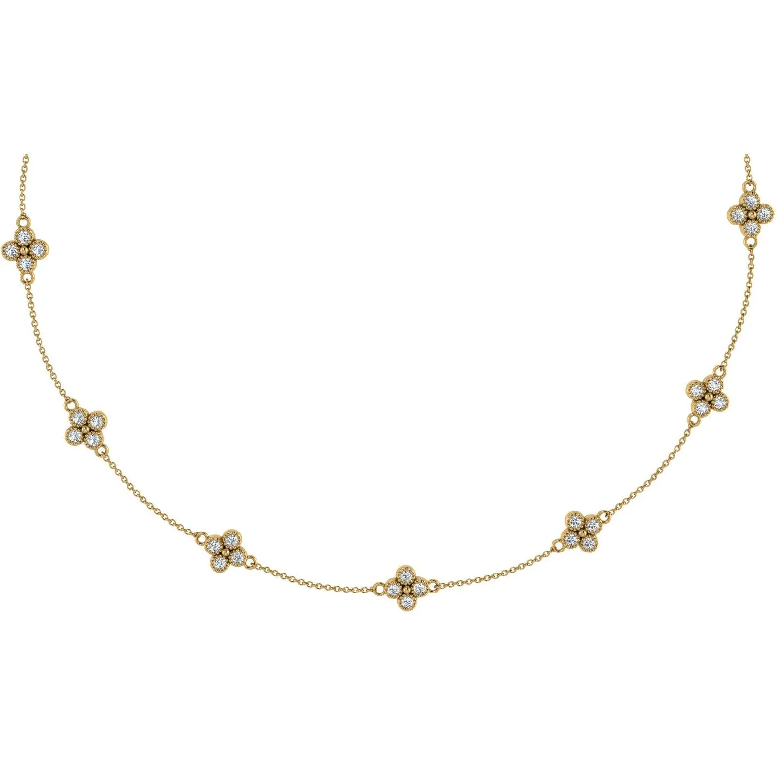 Flower Necklace Earring Set