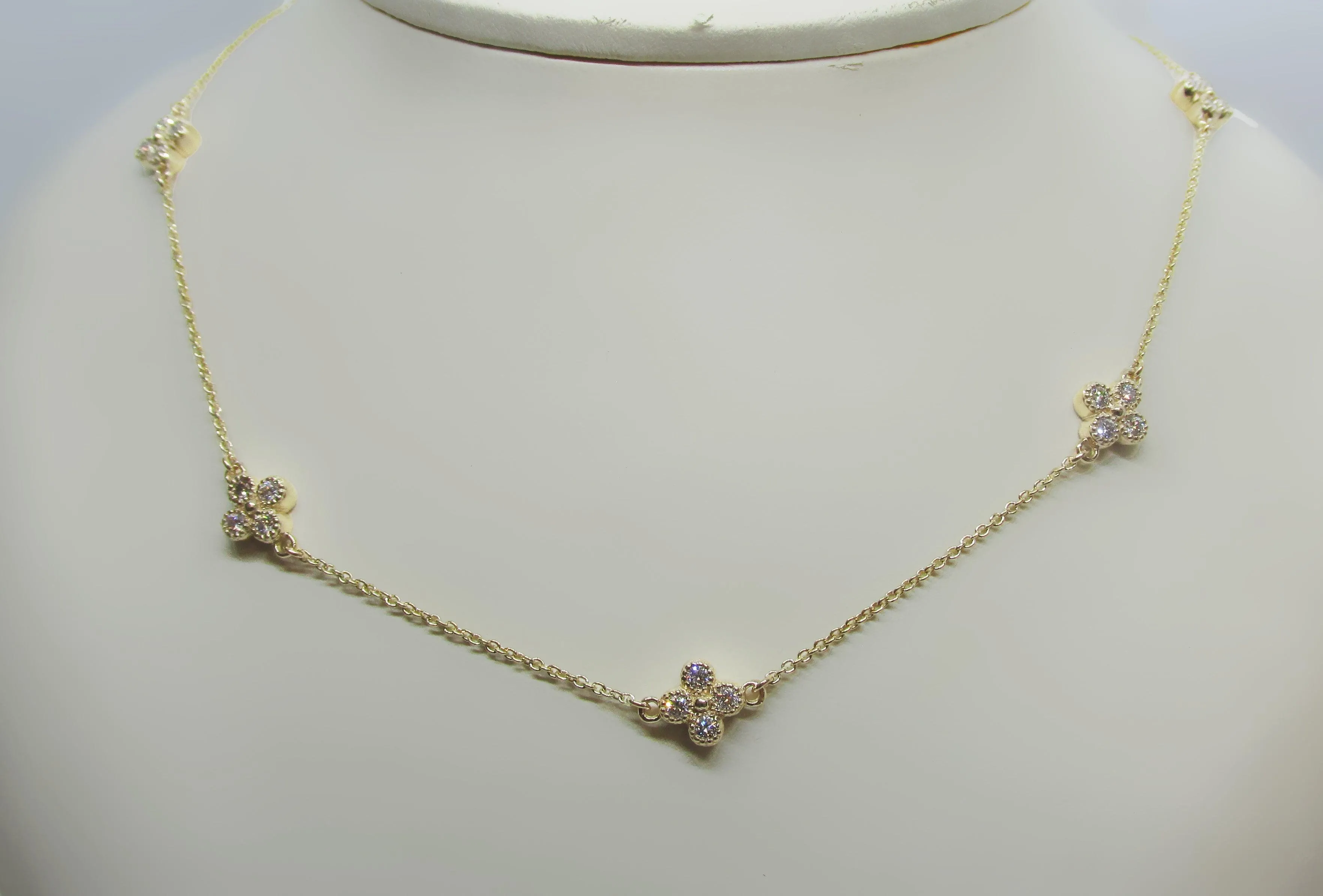 Flower Necklace Earring Set