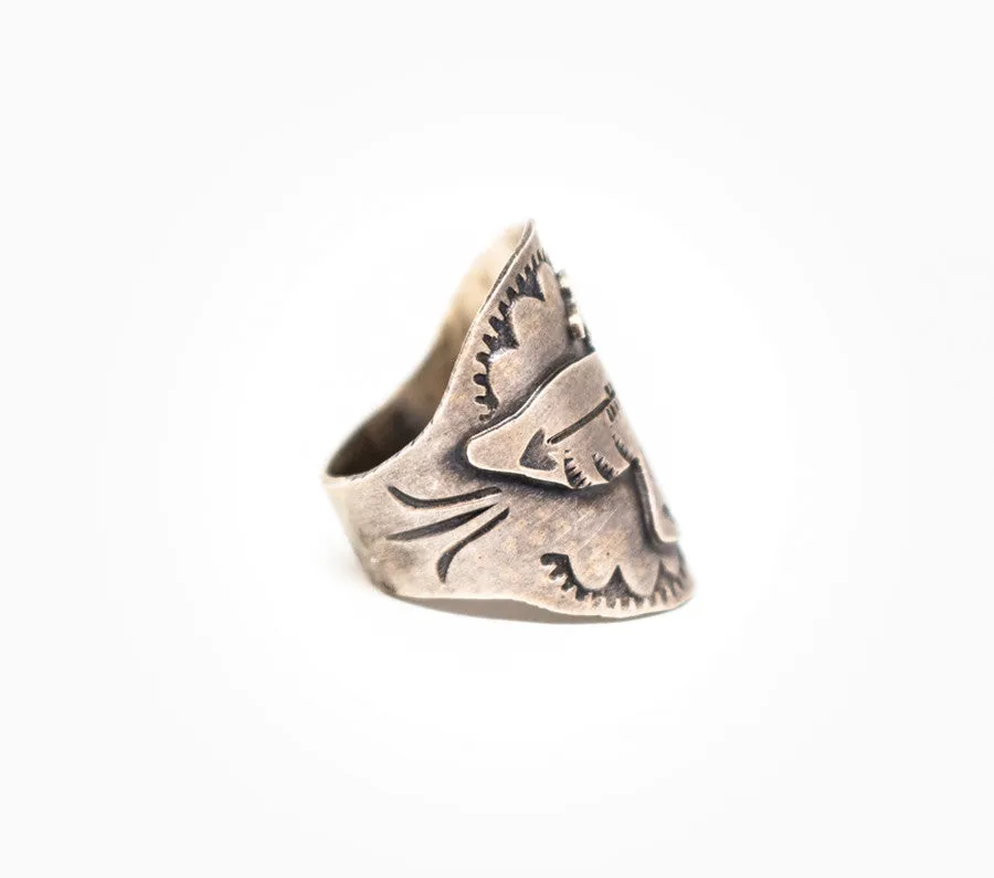 Freebird Ring - Women’s Silver Engraved Jewelry