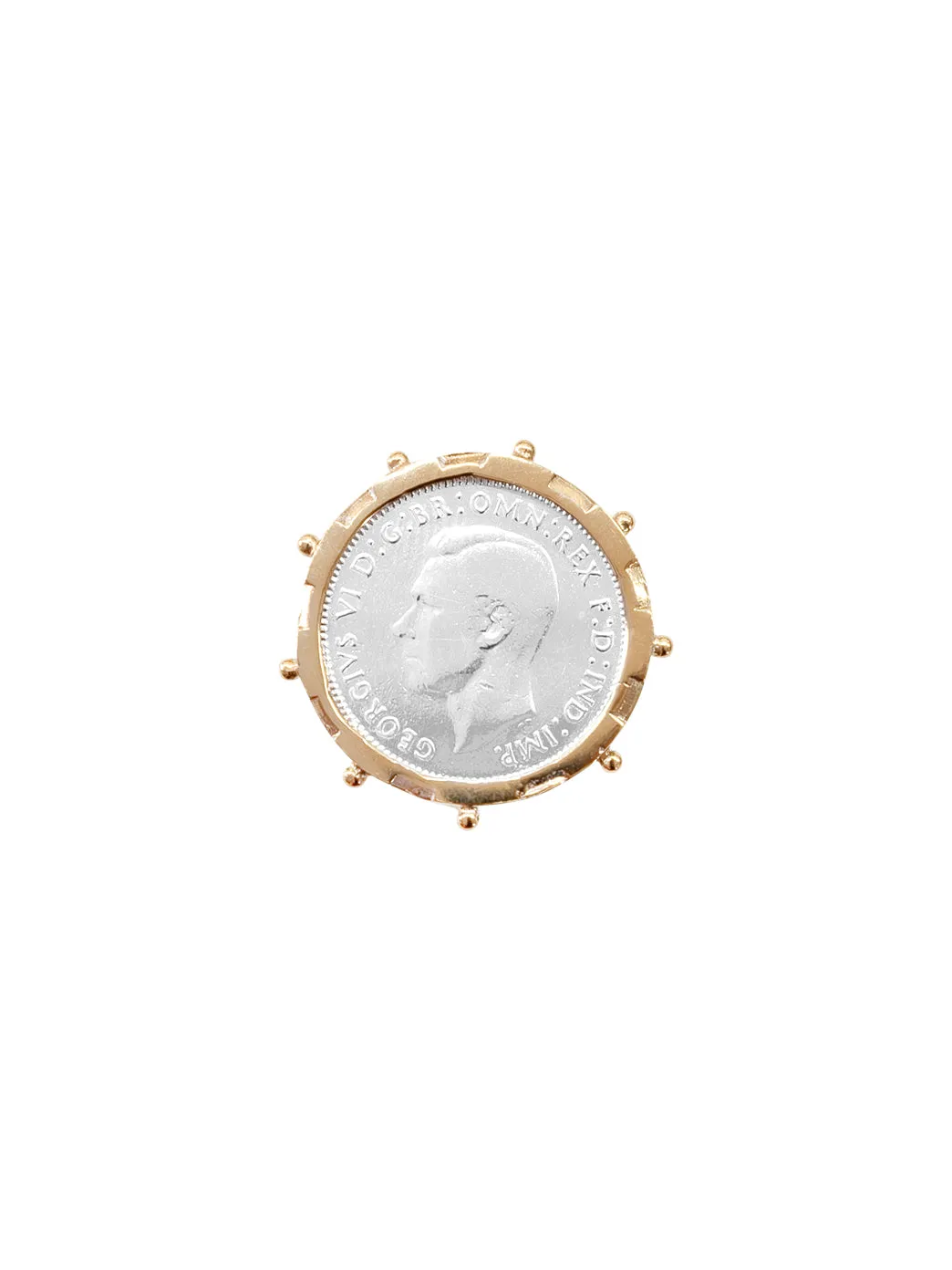 Gold Encased Shilling Coin Ring