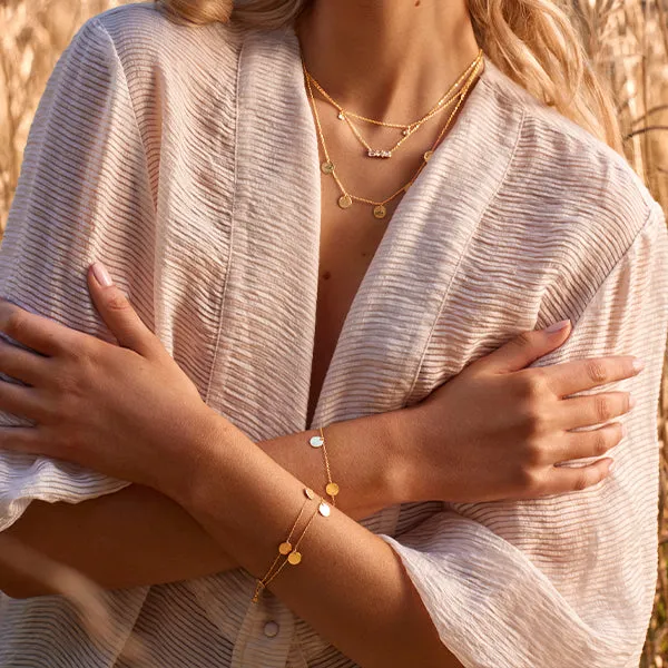 Gold Scattered Jingle Bracelet
