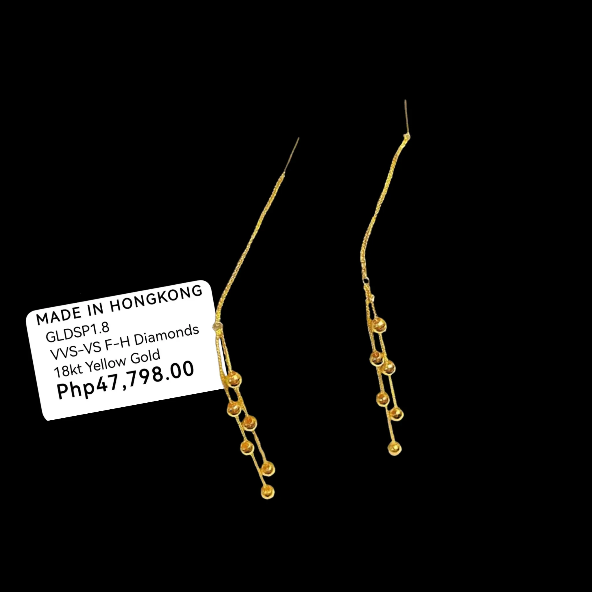 #GOLD2024 | 18K Golden Double Beaded Tictac Earrings